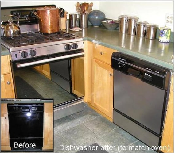 Brushed Satin Stainless Dishwasher Update As Seen On Tv The Etsy