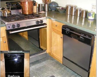 Stainless Steel Dishwasher Cover, Scratchproof Vinyl Film, DIY Appliance Upgrade