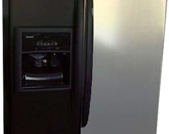 EZ Faux Decor Stainless Steel Peel and Stick Self Adhesive Wallpaper Contact Paper for Appliances. Scratchproof, Waterproof, Heat Resisiant