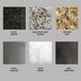 Kitchen Decor Self Adhesive Vinyl Paper Marble Granite Stainless Steel Peel and Stick Self Adhesive PVC Film Sample Pack 