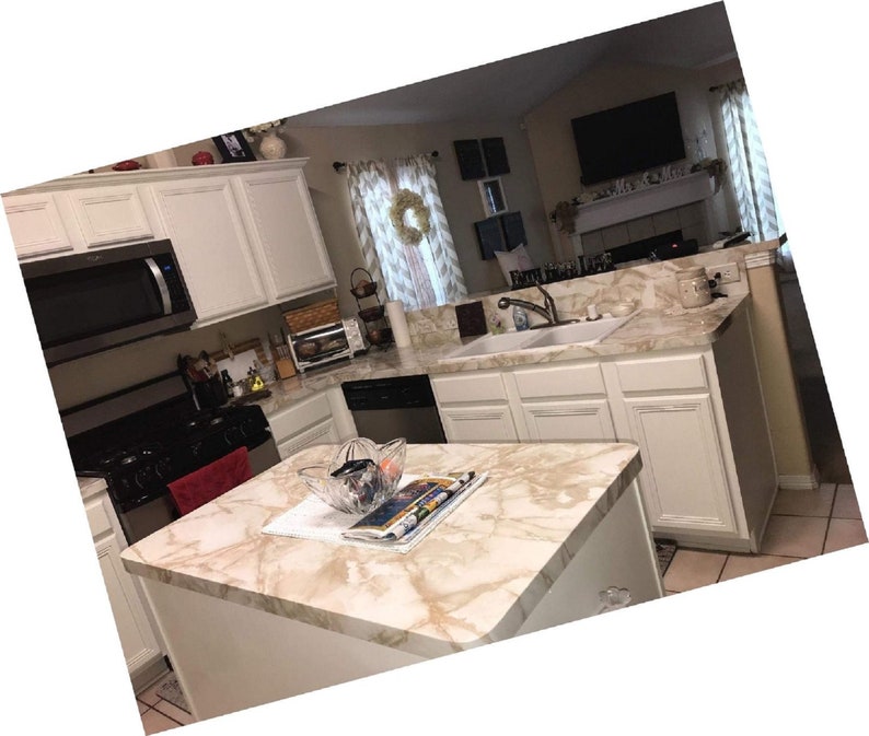 Faux Granite Marble Peel and Stick Self Adhesive Countertop Etsy