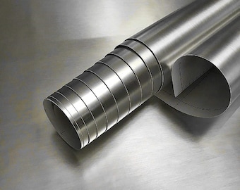 Ezfauxdecor Stainless Steel Appliance Cover Wrap Peel and Stick Vinyl Contact Paper Easy Update