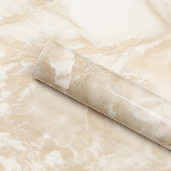Ez Faux Decor Self Adhesive White And Caramel Waterproof Roll Etsy