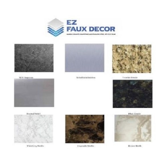 Self Adhesive Contact Paper Marble Granite Stainless Steel Peel And Stick Self Adhesive Pvc Film Sample Pack