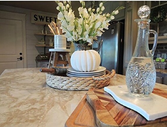 Faux Granite Marble Peel And Stick Self Adhesive Countertop Etsy
