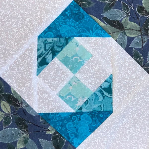 Ocean Wave Quilt Block Pattern Etsy