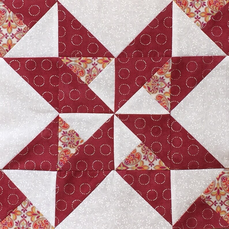 Beautiful 9 Star Pinwheel Quilt Precut Block Kits LK Etsy