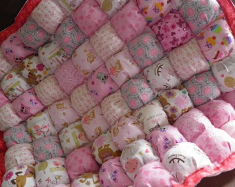Beautiful Baby / Toddler Girl Puffy Quilt KIT.