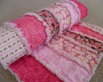 Beautiful Baby / Toddler Girl Rag Quilt KITS