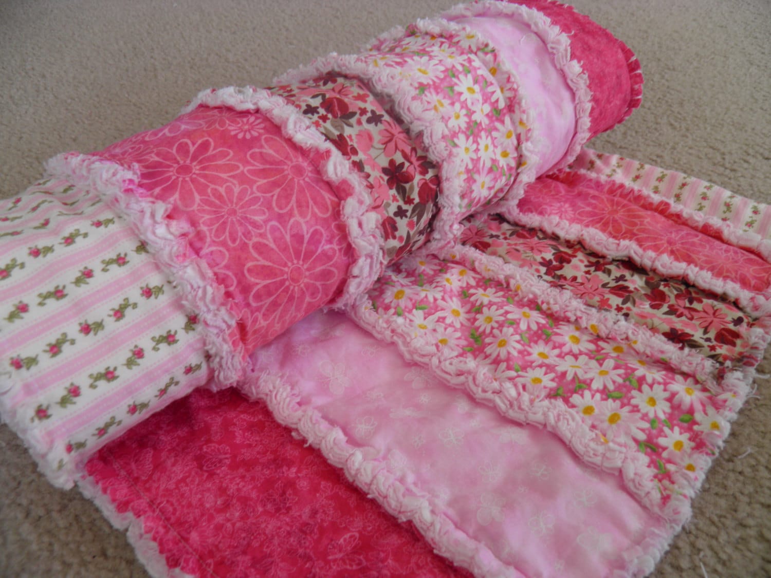 Beautiful Baby / Toddler Girl Rag Quilt Kits Etsy