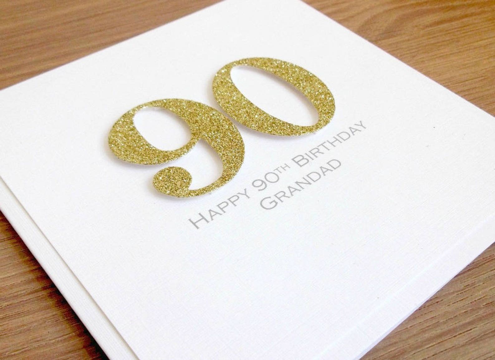Handmade 90th Birthday Card Personalized Can Be Any Age or - Etsy
