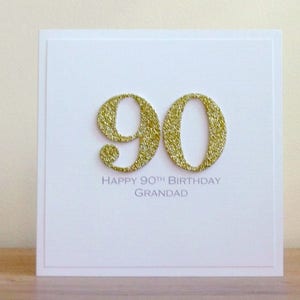 Carte d'anniversaire faite main, personnalisée, de tout âge ou couleur 18, 30, 50, 40, 21, 60, 70, 80, 90 100