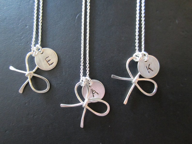 etsy bow necklace