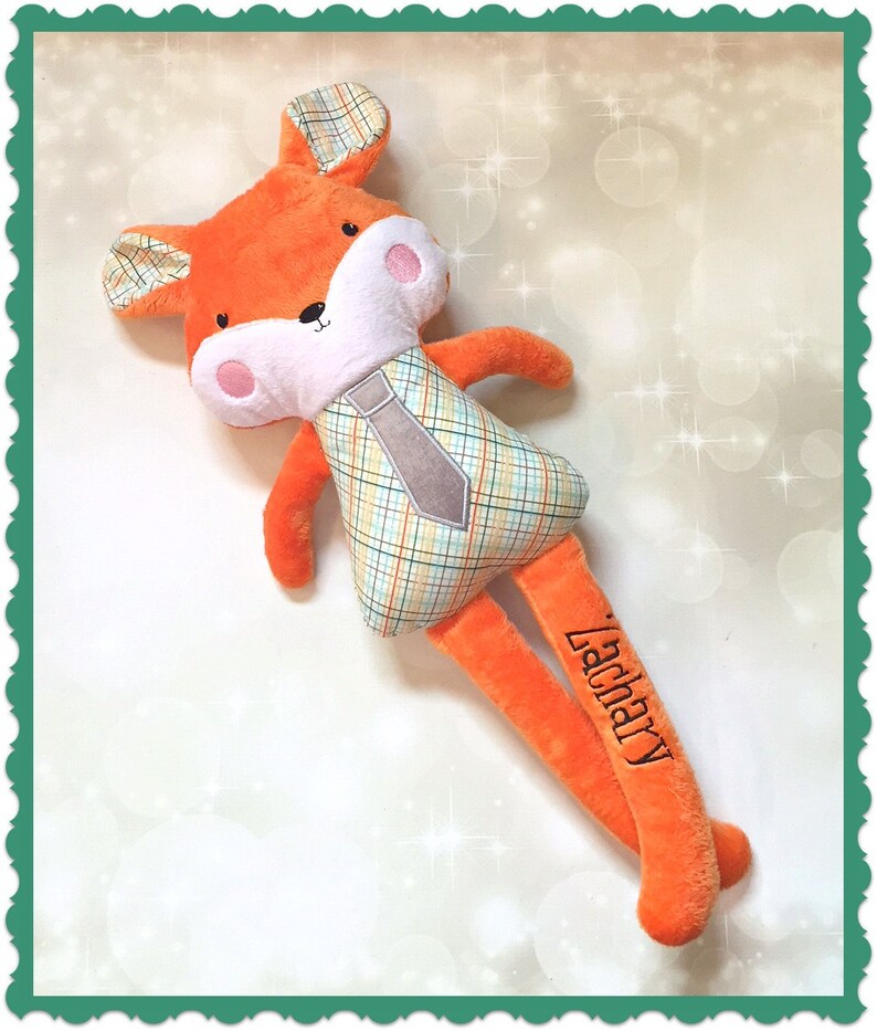 personalized fox stuffed animal
