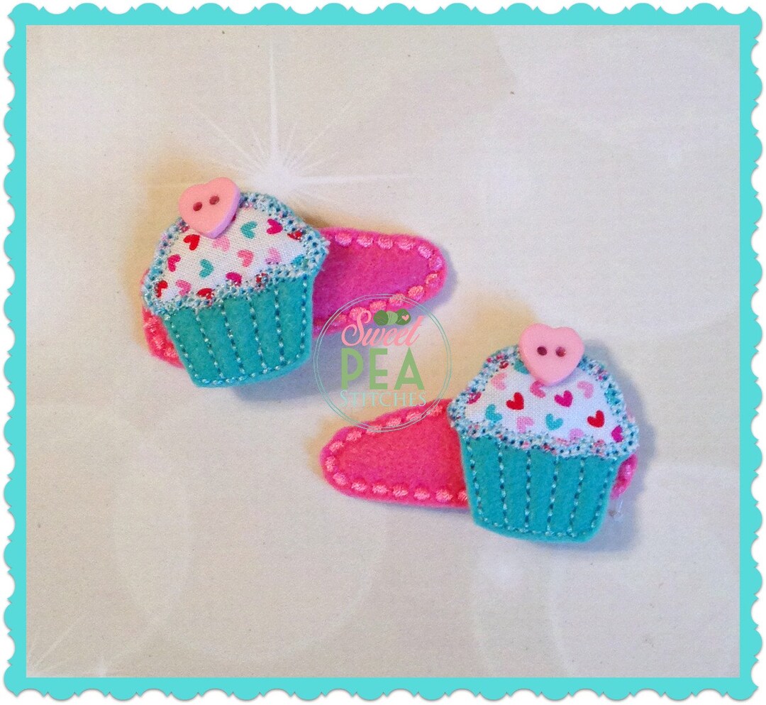 Girls Cupcake Hair Clips Girls Hair Accessories Snap Clips Alligator