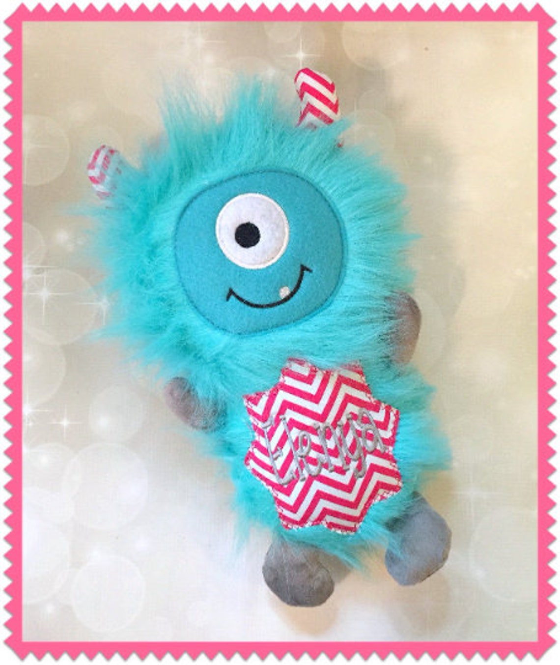 Personalized Plush Monster Stuffed Animal Monster Etsy