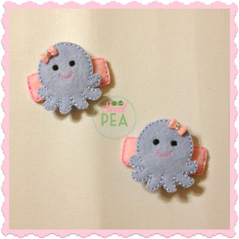 Octopus Hair Clips Girls Hair Accessories Alligator Clips Etsy