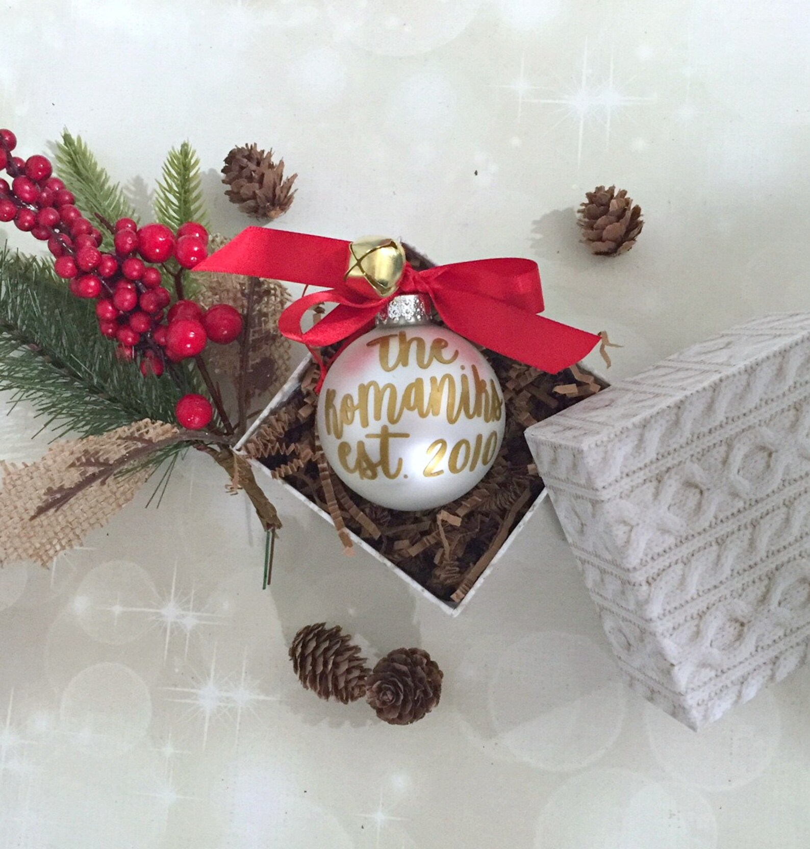 Personalized Ornament Glass Ornament Keepsake Ornament Etsy