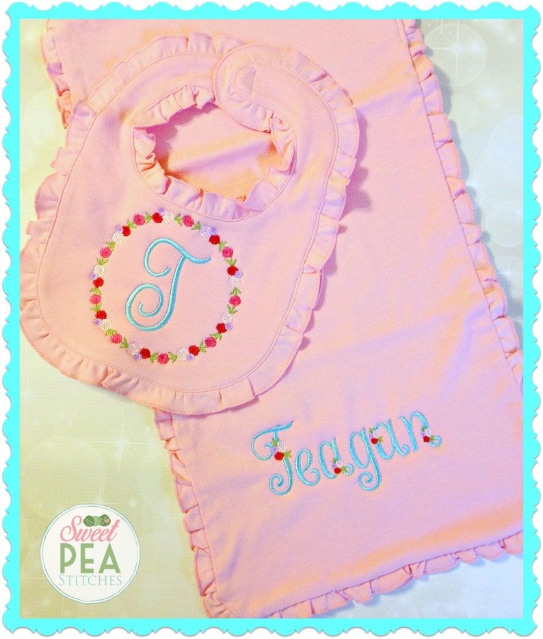 Embroidered Baby Gift Set Monogram Infant Gown Baby Shower Etsy