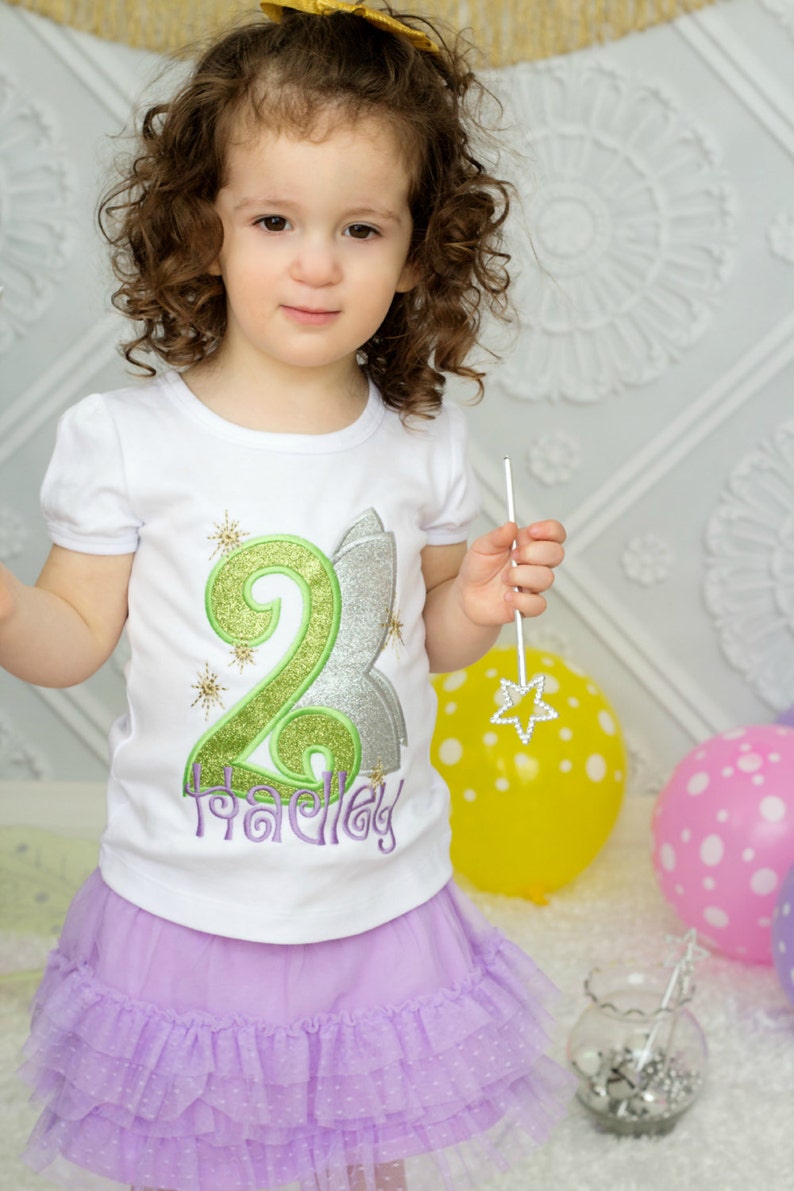 Personalized Fairy Birthday Shirt Girls Birthday Shirt Etsy