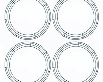 14” Wire Wreath Form ~ Lot of 4