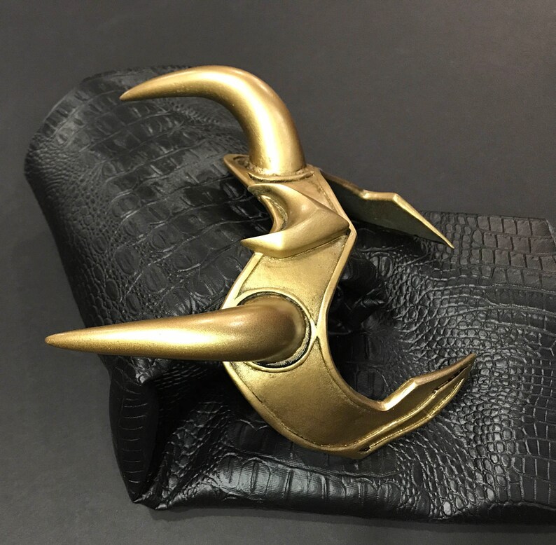 Loki Norse god horn headpiece Etsy