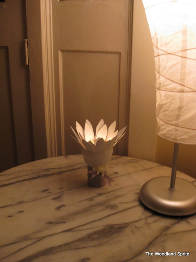 How to Make LOTUS Floating Votive Candle Holder Etsy