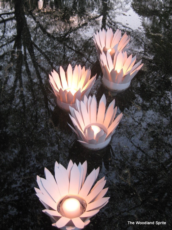 How to Make Floating Votive Water Lilly Candle Holder Etsy
