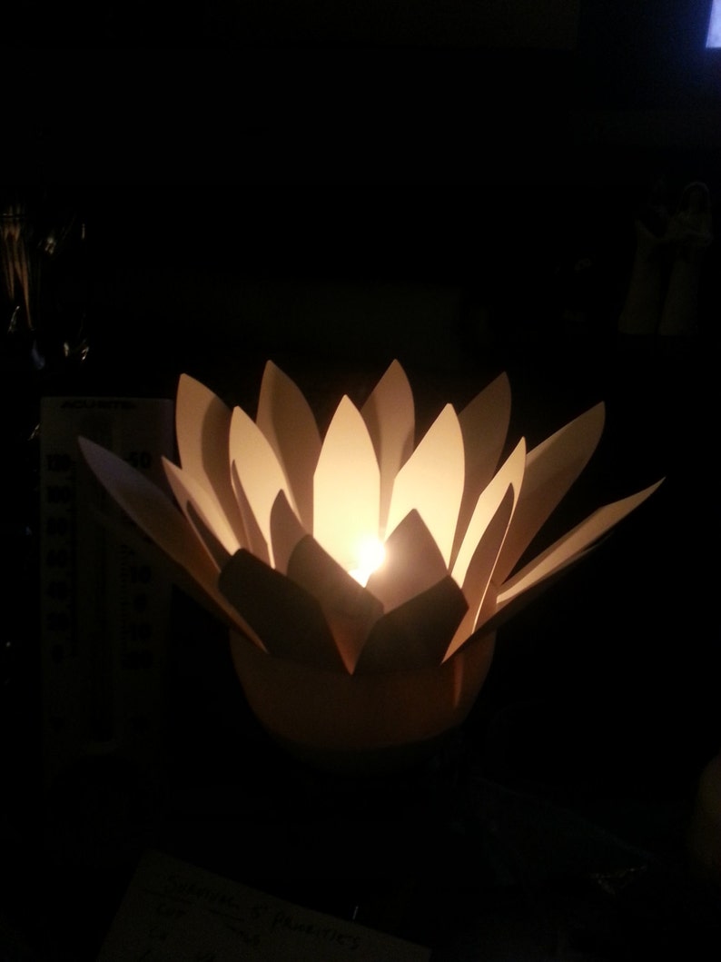 How to Make LOTUS Floating Votive Candle Holder Etsy
