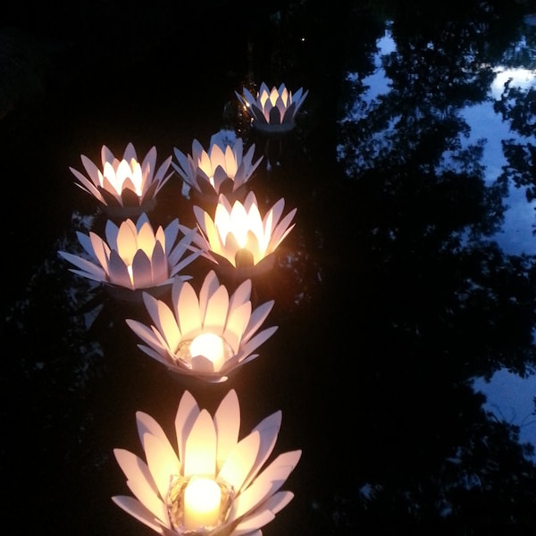 Custom Order - Lotus Floating Votive Candle Holders