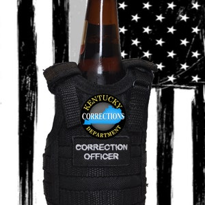 CORRECTION OFFICER Tactical Vest Beverage Insulator ! Customized for any department !