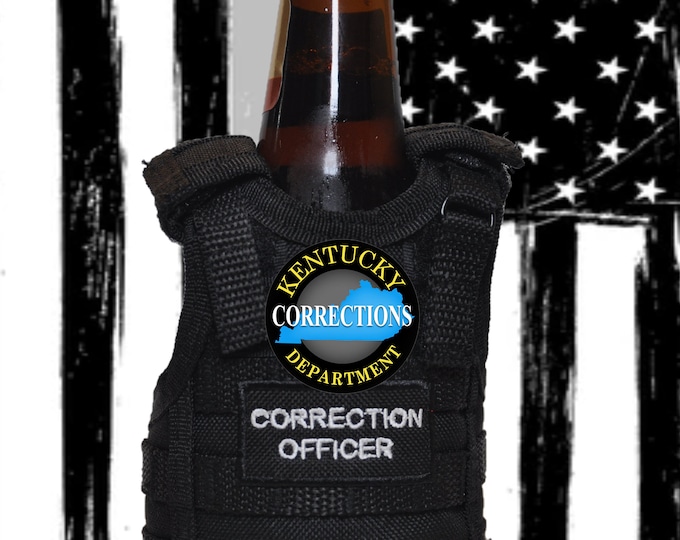 CORRECTION OFFICER Tactical Vest Beverage Insulator ! Customized for any department !