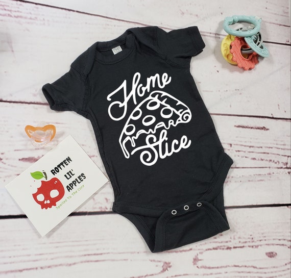 Download Home Slice Onesie Funny Baby Onesie Pizza Onesie Cute Baby Etsy