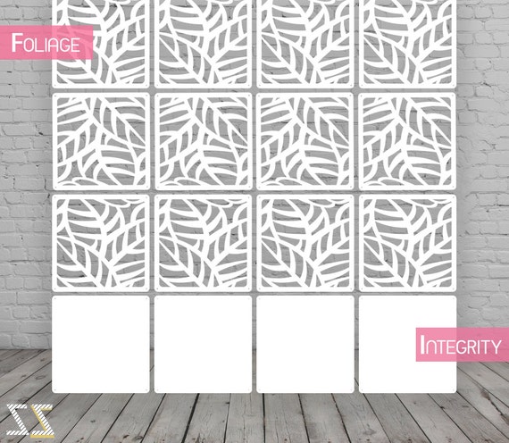 Room Divider Screen Partition Wall Room Divider Foliage 12 Pieces