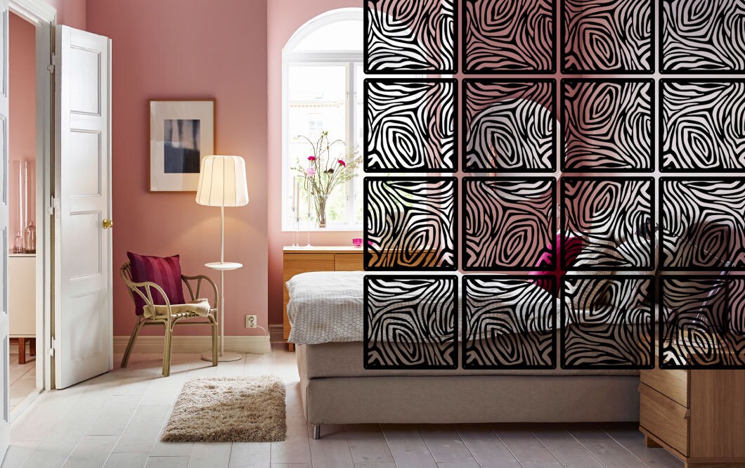 Room divider Custom colors room partition Interior Etsy