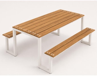 Customizable Picnic Dining Table : ADA Compliant, Kids/Adult Sizes Restaurant, Commercial Furniture Procurement FF&E Interior Exterior