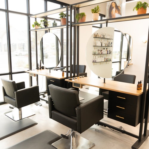 Custom Handmade Bespoke Salon Styling Station - Etsy Custom Handmade Bespoke Salon Styling Station - Etsy