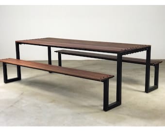 Custom Handmade Bespoke ADA Restaurant Commercial Grade Picnic Table