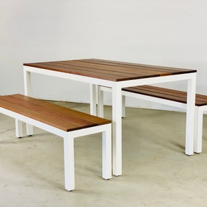 Custom Handmade Indoor Outdoor Exterior Wood Metal Dining Etsy Custom Handmade Indoor Outdoor Exterior Wood Metal Dining Etsy