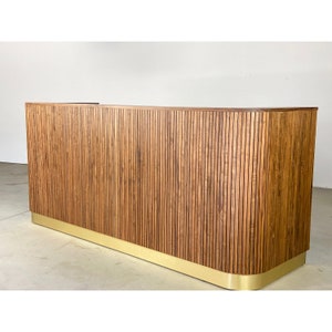 Custom Handmade To Order Bespoke Reception Desk Hostess Stand Cash Wrap Retail Counter Furniture Procurement