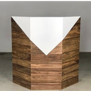 Custom Made Office Hospitality Restaurant Commercial Salon Reception Desk Hostess Stand Cash Wrap Retail Counter Furniture Procurement FF&E