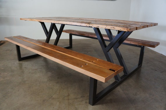 Custom Handmade Bespoke Commercial Restaurant Picnic Table - Etsy UK