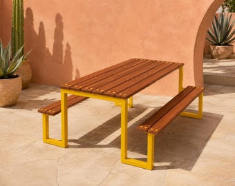 Customizable Picnic Dining Table : ADA Compliant, Kids/Adult Sizes Restaurant, Commercial Furniture Procurement FF&E Interior Exterior