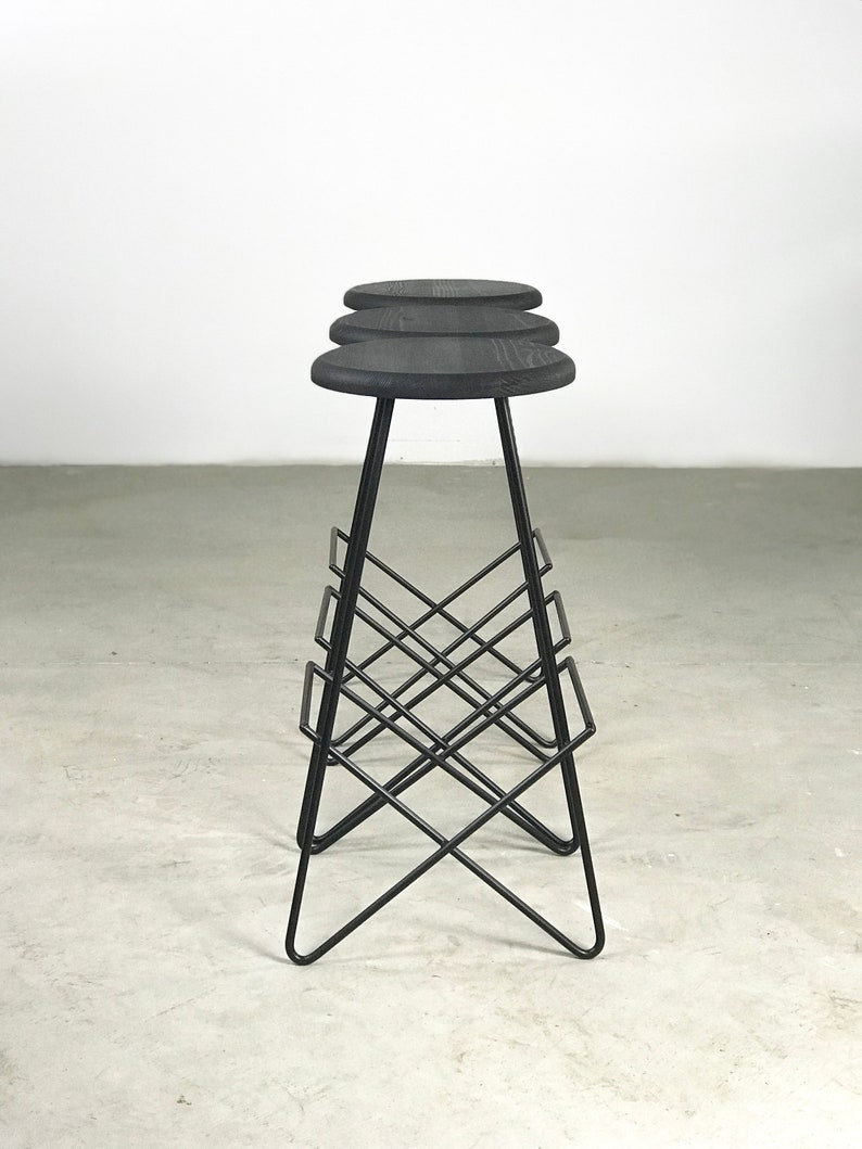 Custom Handmade Bespoke Restaurant Commercial Stool image 7