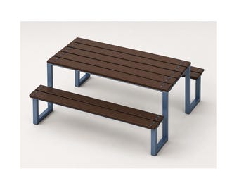 Customizable Picnic Dining Table : ADA Compliant, Kids/Adult Sizes Restaurant, Commercial Furniture Procurement FF&E Interior Exterior