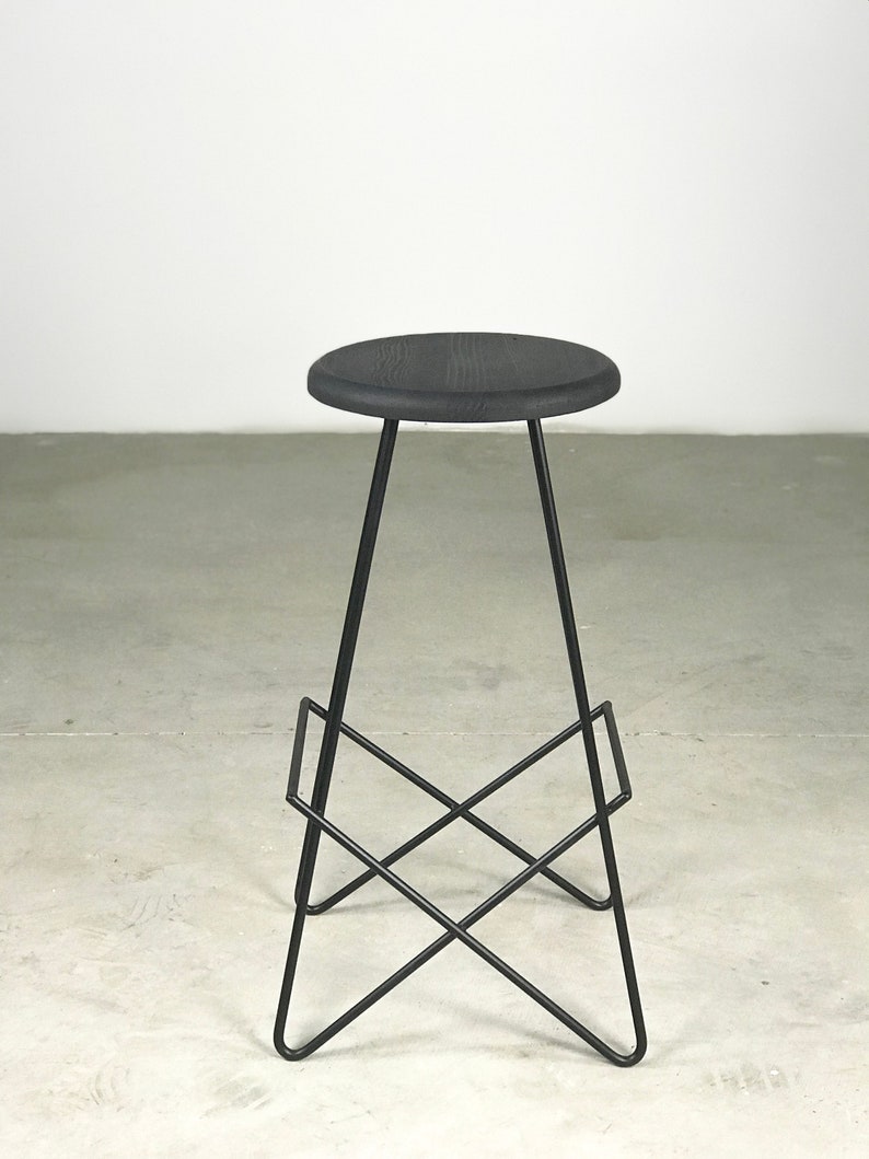 Custom Handmade Bespoke Restaurant Commercial Stool image 4