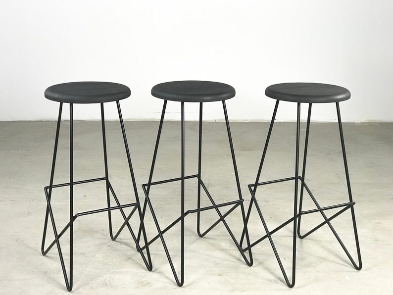 Custom Handmade Bespoke Restaurant Commercial Stool image 1