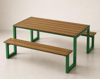 Customizable Picnic Dining Table : ADA Compliant, Kids/Adult Sizes Restaurant, Commercial Furniture Procurement FF&E Interior Exterior