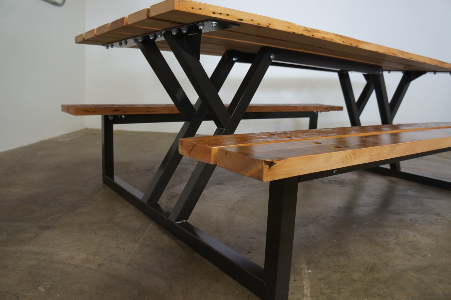 Custom Handmade Rustic Unique IndustrialModern Reclaimed Wood Metal