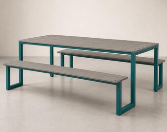 Customizable Picnic Dining Table : ADA Compliant, Kids/Adult Sizes Restaurant, Commercial Furniture Procurement FF&E Interior Exterior